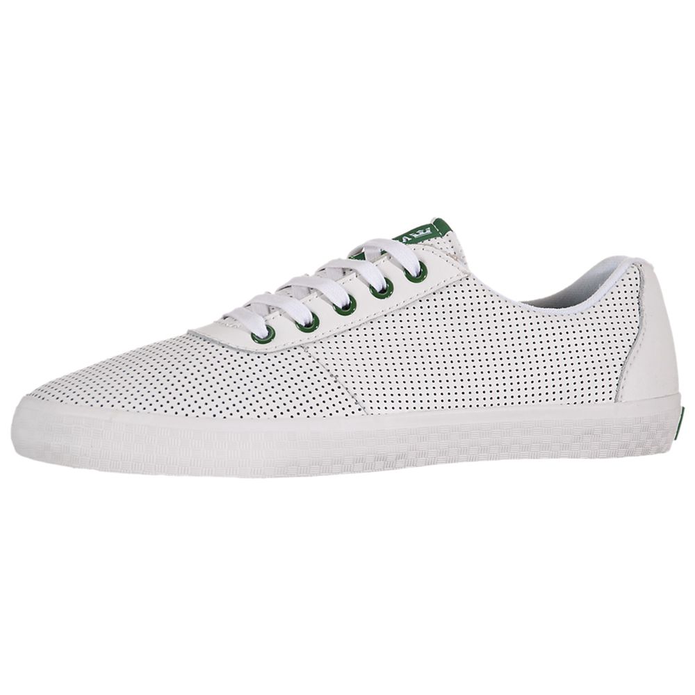 Baskets Basses Supra Cuttler Low Blanche White/Green-White Femme | ALZ-20738055